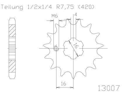 SPROCKET FRONT MOTO MASTER 14T KAWASAKI SUZUKI YAMAHA