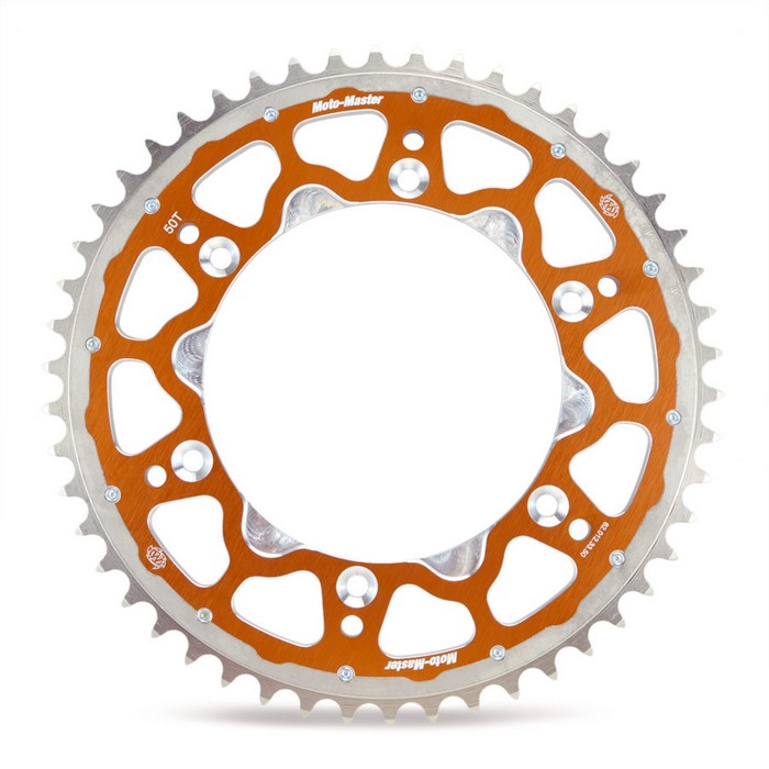 SPROCKET REAR ALLOY MOTO MASTER KTM 85SX 04-21 105SX 04-11 47T ORANGE