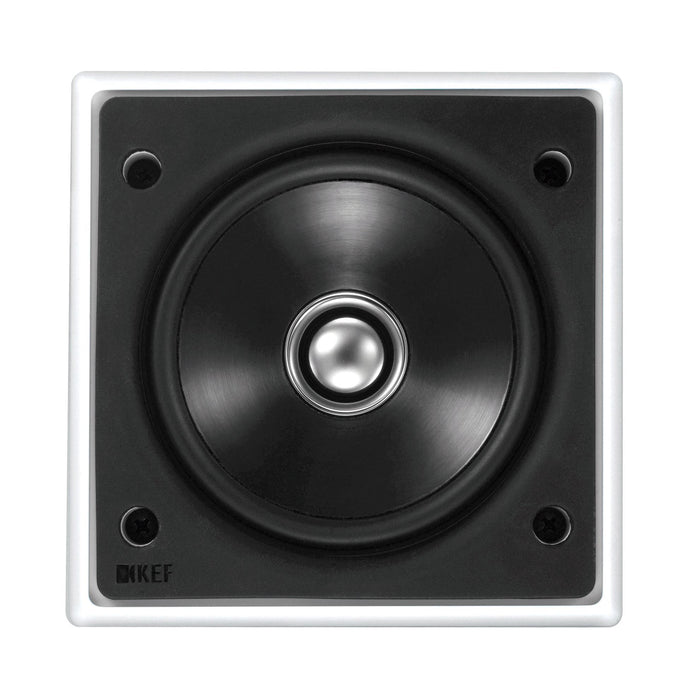 KEF CI100QS 4'' Flush Mounting Square In-Wall & Ceiling Speaker. 1x 4'' LF, 1x 0