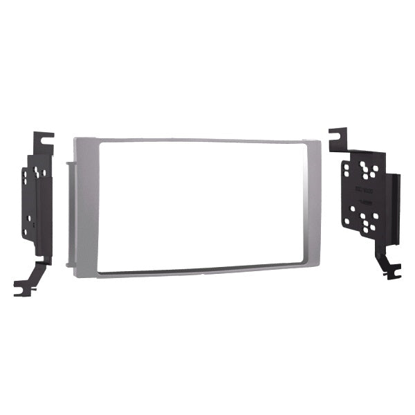 fitting kit hyundai santa fe 2007 - 2012 double din silver