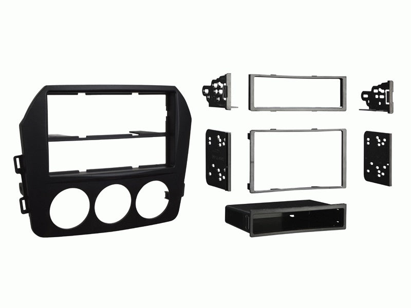 fitting kit mazda mx5 miata 2009 - 2015 din & double din (black)