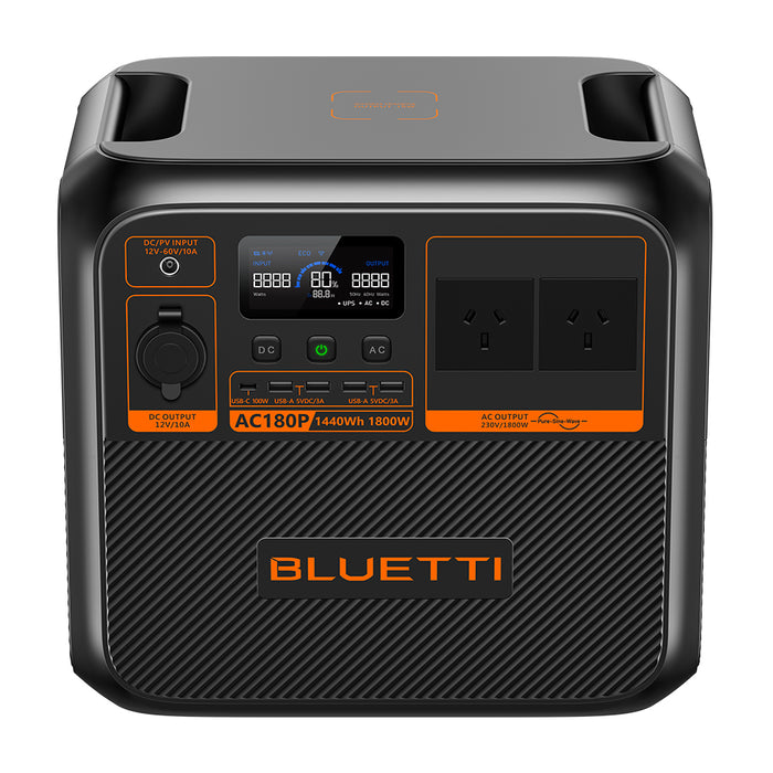 Bluetti Ac180P Home &amp; Portable Power Station | 1800W (2700W Surge) 1440Wh