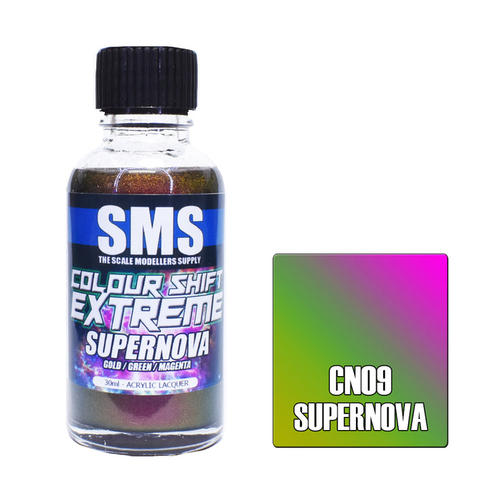 Air Brush paint 30ML colour shift extreme SUPERNOVA ACRYLIC lacquer