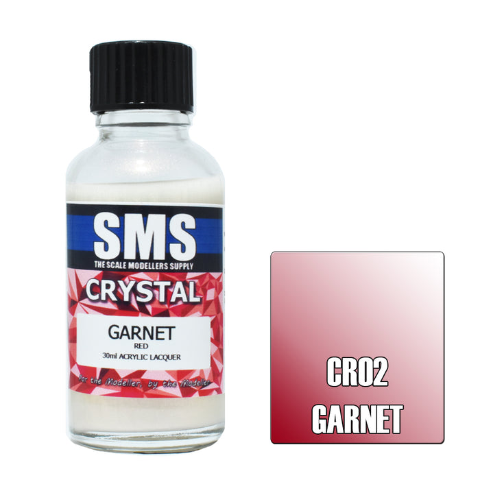 Air Brush paint 30ML crystal GARNET ACRYLIC lacquer SCALE MODELLERS SUPPLY