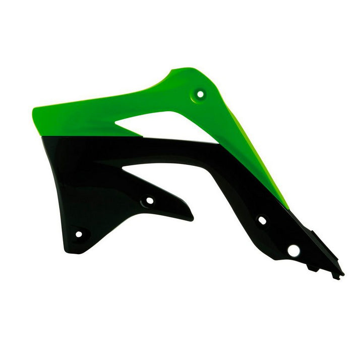 *RADIATOR SHROUDS RTECH KX450F 12-15 GREEN BLACK