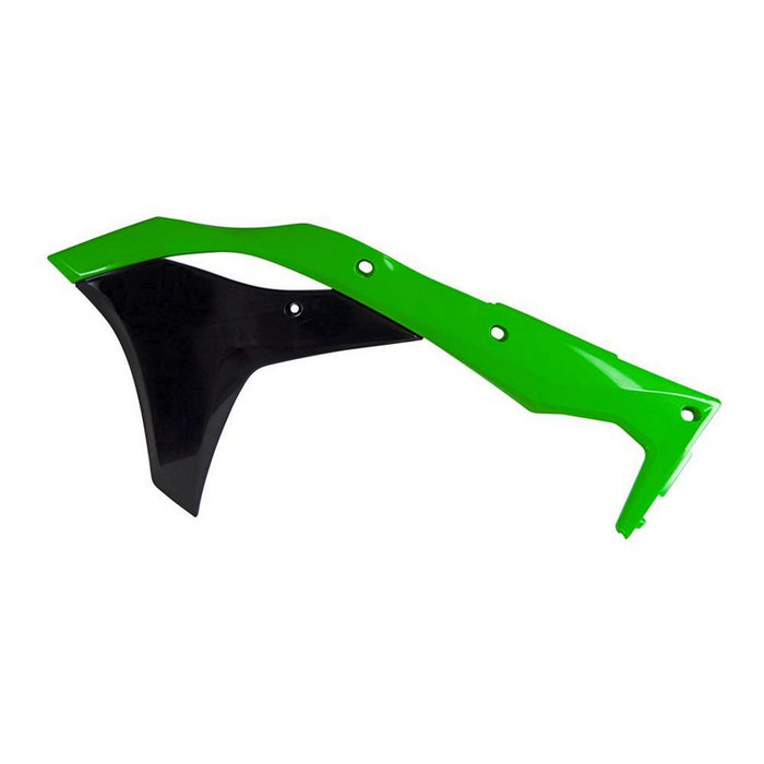 RADIATOR SHROUDS RTECH KAWASAKI KX250F 17-20 GREEN BLACK