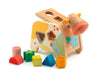 Cachatou Shape Sorter Wood Cow