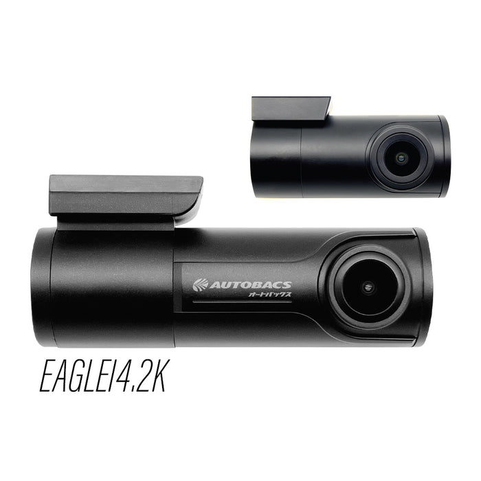 Autobacs Eagle I 4.2K 4K+Fhd Dual Wifi Gps Dvr Dash Cam 128Gb