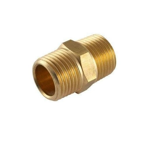 Formula air connector BRASS NIPPLE 1/4" X 1/4" BSP