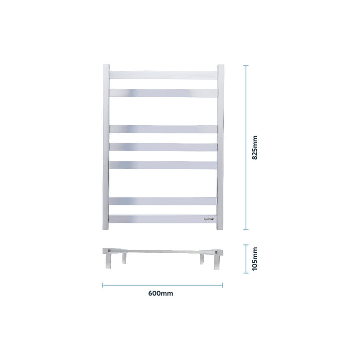 Goldair Towel rail 7 BAR FLAT TOWEL Rail Stainless Steel