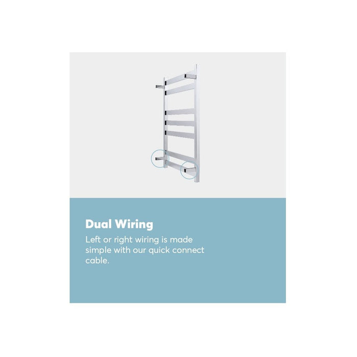 Goldair Towel rail 7 BAR FLAT TOWEL Rail Stainless Steel