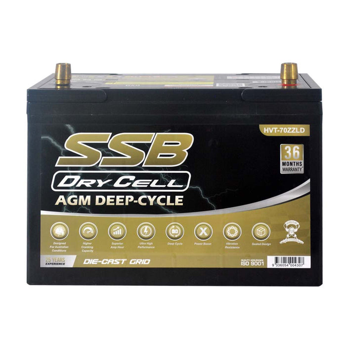 Automotive Battery Agm Deep Cycle 12V 12Ah 780Cca By Ssb Ultra High Performance