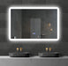 Goldair Bathroom Mirror Square Backlit Mirror H: 500mm, W: 700mm Warm White