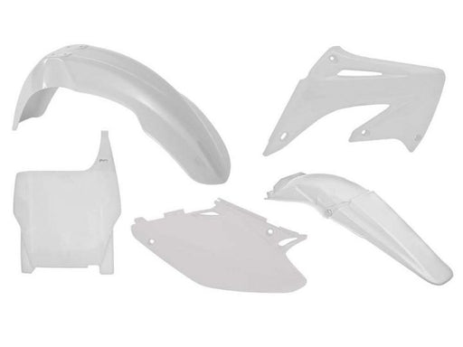 PLASTIC KIT RTECH FRONT &amp;REAR FENDERS SIDEPANELS&amp;RADIATOR SHROUDS&amp;FRONT NUMBERPLATE HONDACR125R 250R