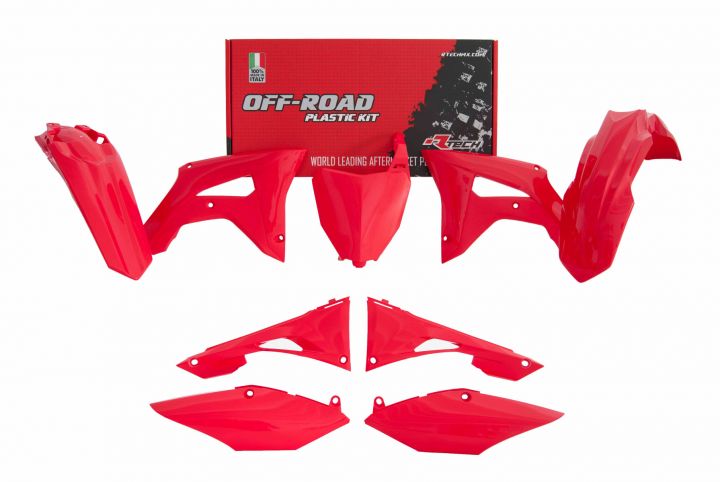 PLASTIC RTECH FRONT/REAR FENDER RADIATORSHROUD SIDEPANEL AIRBOX COVER&amp;FRONT NUMBERPLATE CRF450/250R