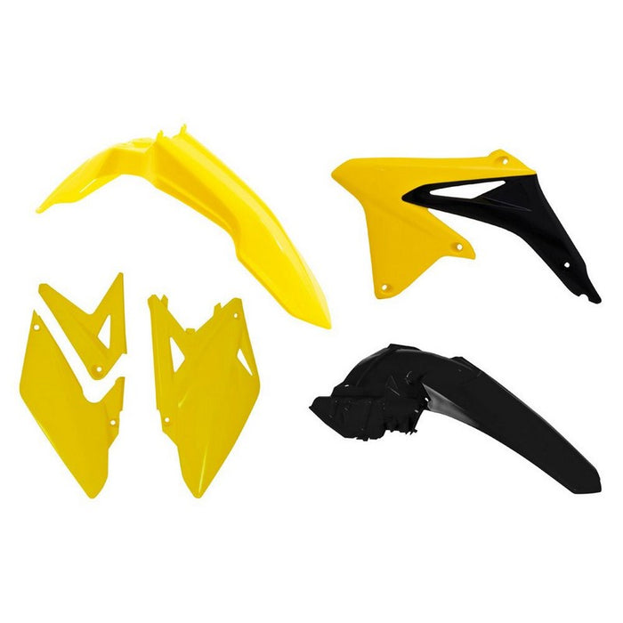 PLASTIC KIT RTECH OEM COLOURS 13-15 FRONT FENDER &amp; SIDE PANELS SHROUDS REAR FENDER RMX450 10-20