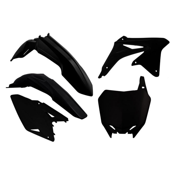 PLASTIC RTECH FRONT&amp;REAR FENDERS SIDEPANELS&amp;RADIATOR SHROUDS&amp;FRONT NUMBERPLATE SUZUKI RMZ450 08-17