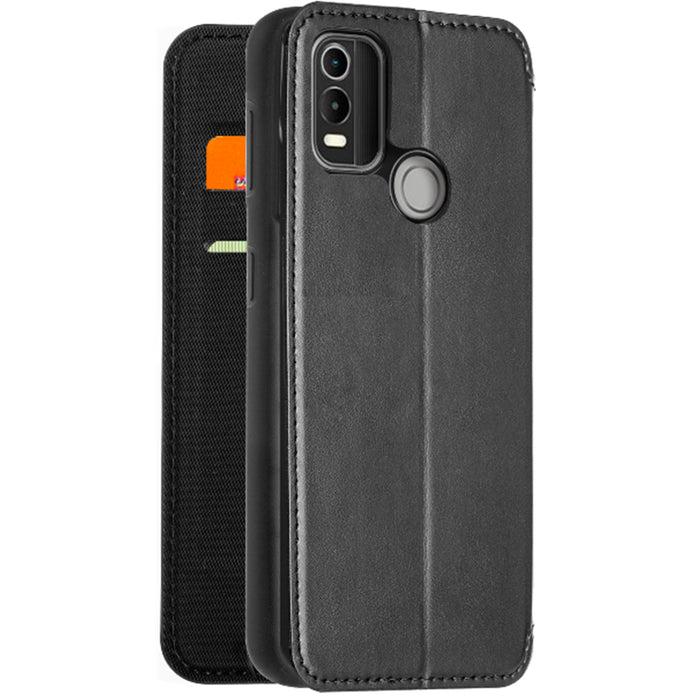 3sixT SlimFolio Nokia C21 Plus Wallet Case - Black