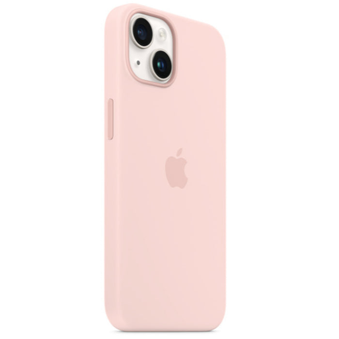 Apple iPhone 14 Silicone Case with MagSafe - Chalk Pink, Soft-touch finish