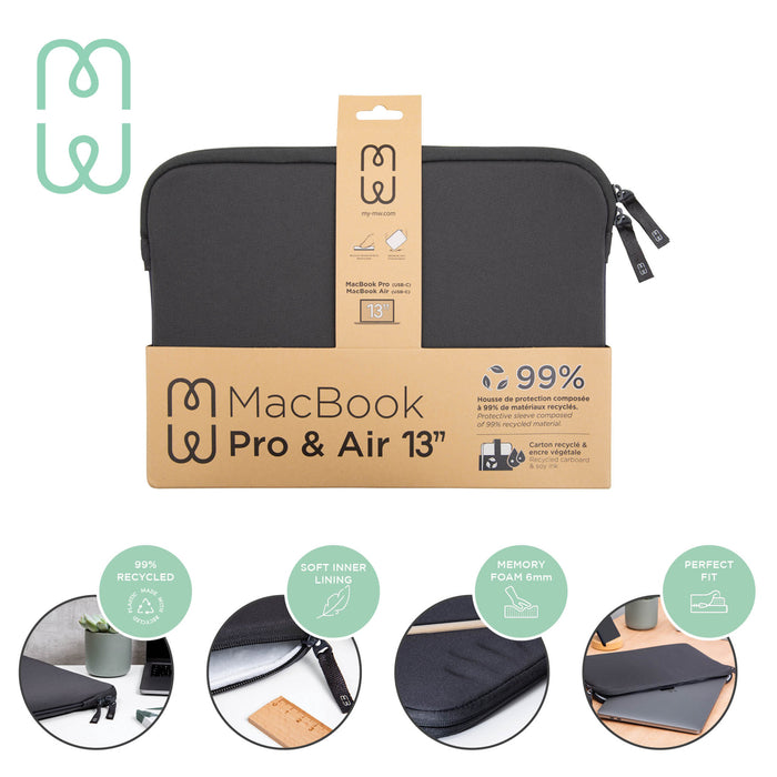 MW Horizon Recycled Sleeve Case for MacBook Pro/Air 13" (Grey)