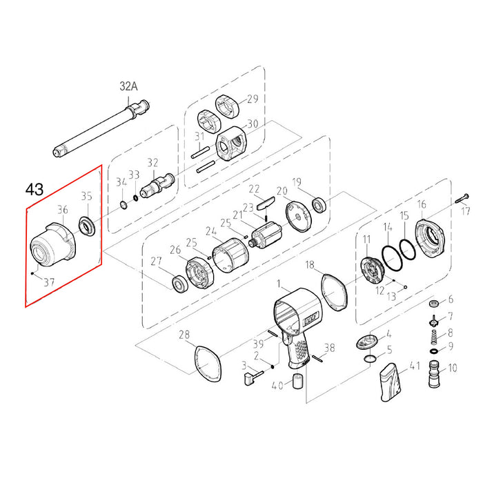 M7 Clutch Housing (35.36.37) For Nc-6266