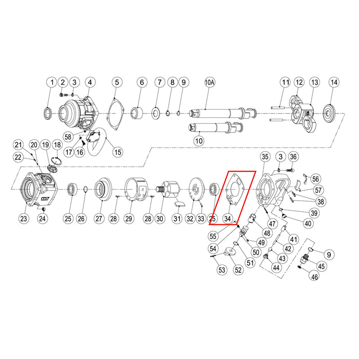 M7 Rear Gasket For Nc-8211 / Nc-8221