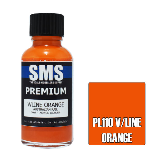 Air Brush paint 30ML PREMIUM V/LINE ORANGE ACRYLIC lacquer