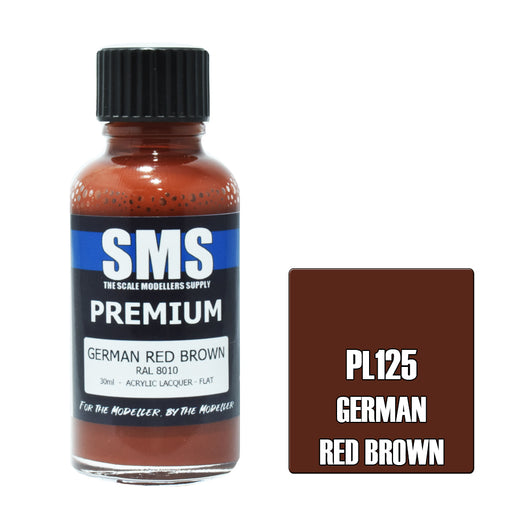 Air Brush paint 30ML PREMIUM GERMAN RED BROWN ACRYLIC lacquer