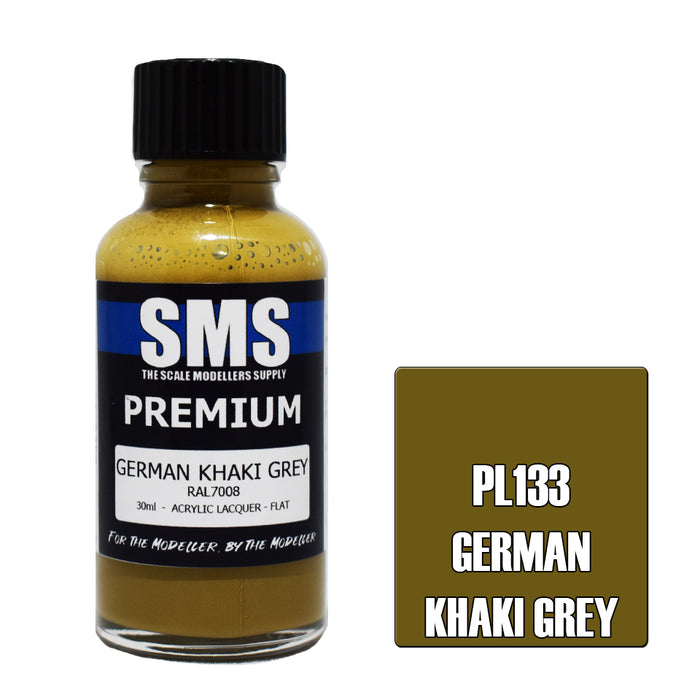 Air Brush paint 30ML PREMIUM GERMAN KHAKI GREY ACRYLIC lacquer