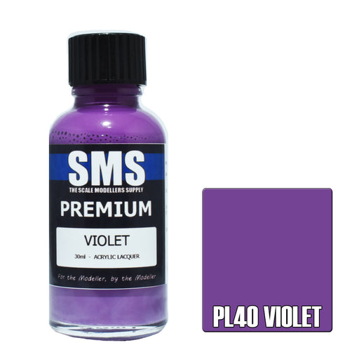 Air Brush paint 30ML PREMIUM VIOLET ACRYLIC lacquer SCALE MODELLERS SUPPLY