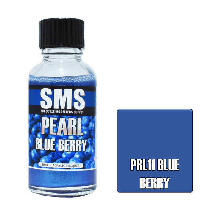 Air Brush paint 30ML PEARL BLUE BERRY ACRYLIC lacquer SCALE MODELLERS SUPPLY