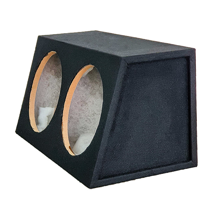 RAPTOR SUBWOOFER BOX FOR 2 x 12" SUB DOUBLE BLACK