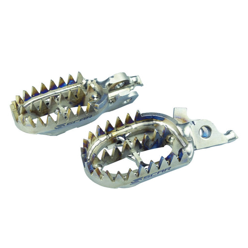 Footpegs Scar Titanium Gripper Honda