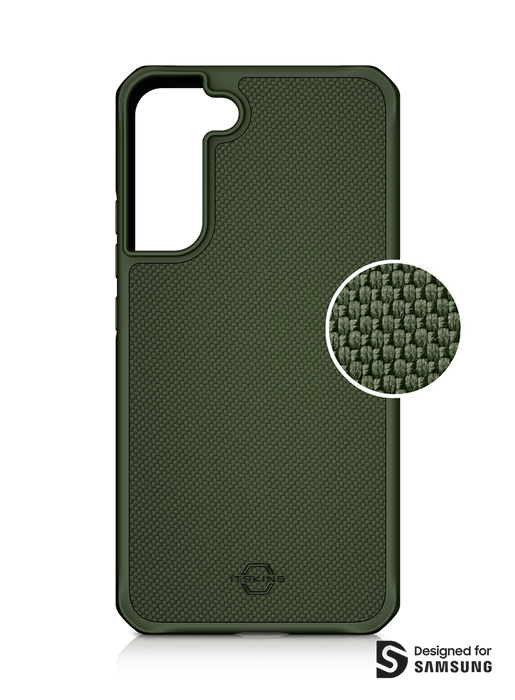 ITSKINS Samsung S22+ S22 Plus Case Mag Ballistic Olive Green