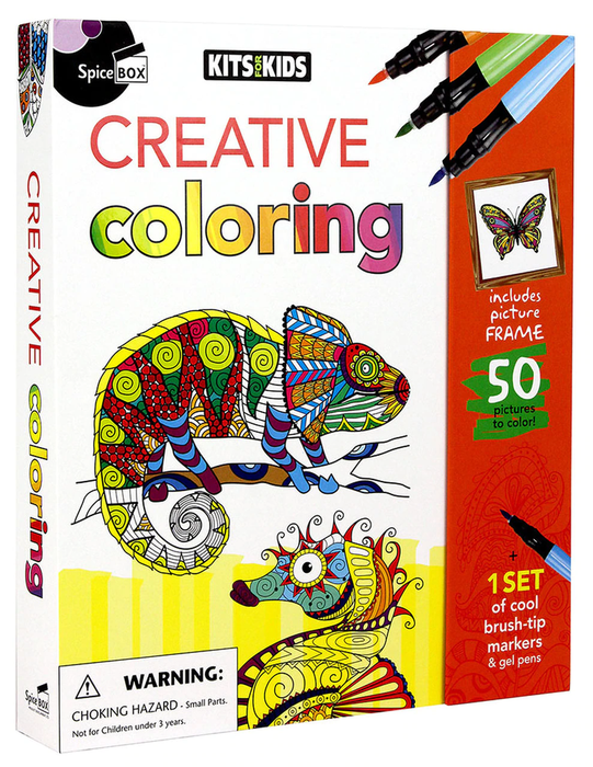 Coloring Book Kit Kits for Kids Creative Coloring - Spice Box