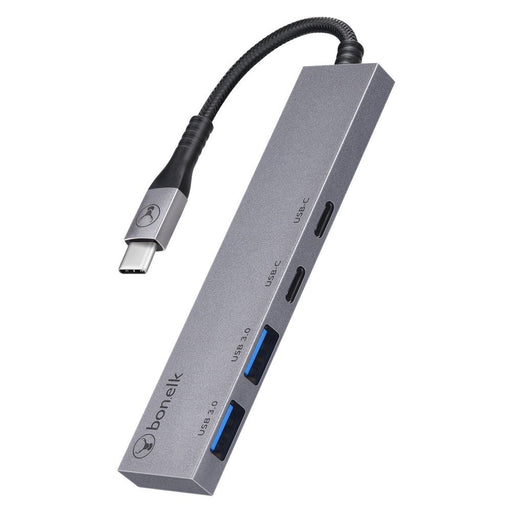 Bonelk Long-Life USB-C 4-in-1 Multiport Slim Hub (Space Grey)