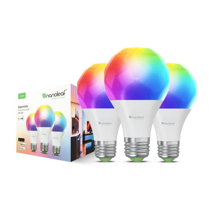 Nanoleaf Essentials Smart Bulb E27 (Matter Compatible) - 3 Pack