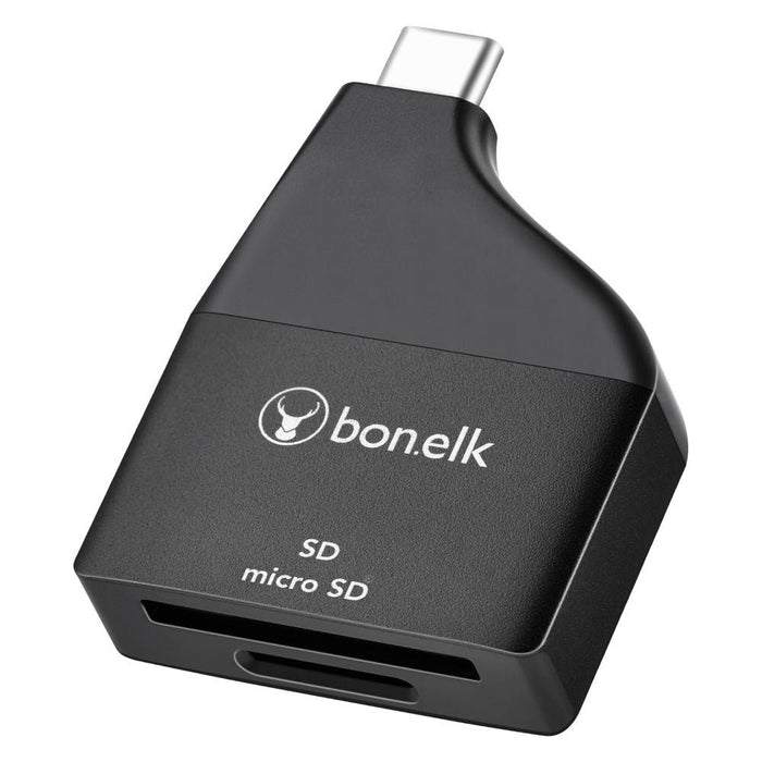 Bonelk USB-C to MicroSD/SD Adapter (Black)