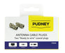 Pudney Coaxial Plugs Rg59 Metal Pack 2