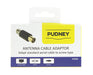 Pudney Coaxial Plug To F Socket Adaptor