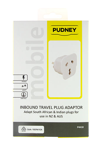 Pudney Multi Reverse International Plug Adaptor