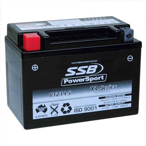 Motorcycle motorbike battery (YTZ14-S) AGM 12V 1.1AH 340CCA SSB