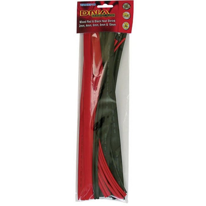 DNA HEATSHRINK 2 - 10MM RED & BLACK (20 PACK)