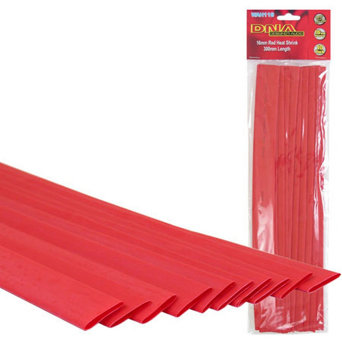 DNA HEATSHRINK 16MM RED (10 PACK)