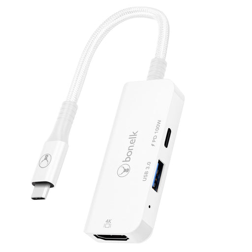 Bonelk Long-Life 3-in-1 Multiport Hub (White)